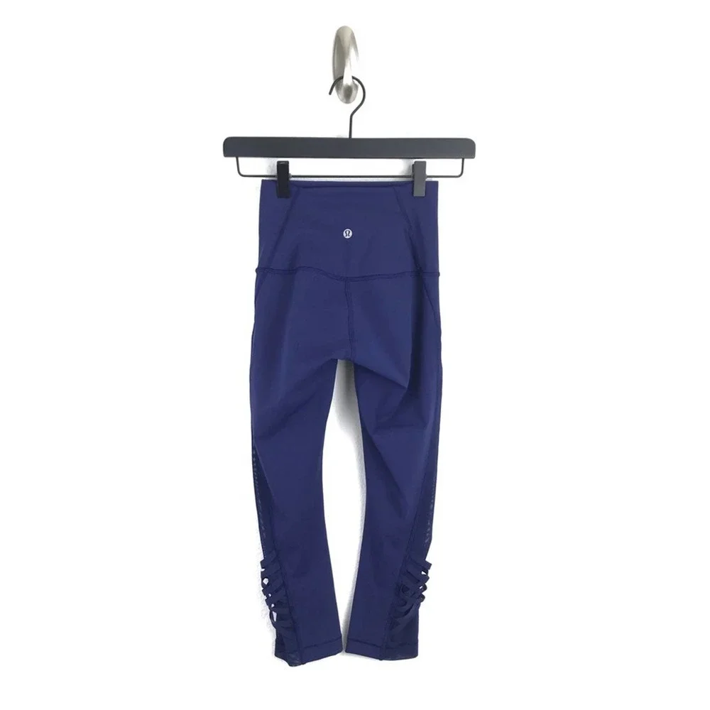 NWOT RARE Lululemon Minimalist Crop Legging Hero Blue - Picture 2 of 10